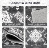 Boho Kitchen Rugs Sets 4 Piece With Runner Floral Kitchen Floor Mat Carpet Farmhouse Kitchen Rugs And Mats Non Skid Washable Runner Rug For Kitchen Floor Sink