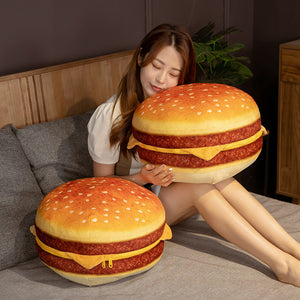 Hamburger Throw Pillow Stuffed Animal
