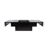 Coffee Table With Sliding Tabletop, Center Table With Hidden Storage Compartment, Extendable Table For Living Room