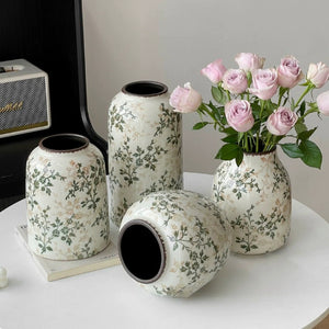 Flower Vintage Ceramic Vase Hydroponic Flower Decorations