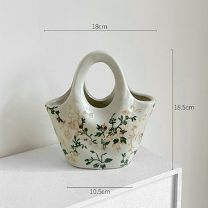 Flower Vintage Ceramic Vase Hydroponic Flower Decorations