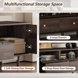 76 TV Stand With Drawers For Living Room Bedroom, Modern Chic Entertainment Center For TVs Up To 85 Inches, Entertainment Center With Storage